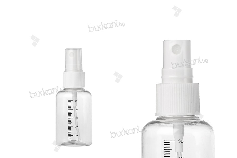 Plastik şişeler püskürtme aroması ile 50 ml - 24 adet